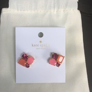 NWT kate spade three tone earrings